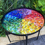 Youway Style Millefiori Glass Mosaic Tiles for Crafts, Broken Mosaic Glass Pieces for DIY Crafts Kits,Mosaic Jewelry Decor
