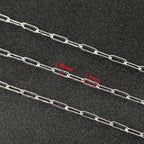 YOUBEIYEE 32.8 Feet Silver Paperclip Chain for Jewelry Making Silver Plated Brass Chain Roll for Women Necklace Bracelet DIY Jewelry Supplies - color: Paperclip