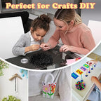 QPIXVB 1100PCS Pony Beads Black,Beads for Jewelry Making,Friendship Bracelet Kit Bead for Bracelets Making,Bulk Plastic Hair Bead for Crafts - color: black beads