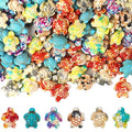 DAHI 130pcs 6 Colors Turquoise Turtle Beads: Synthetic Turquoise, Cylindrical, Loose Beads for DIY Jewelry Making - color: colorful sea turtle