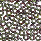 TUMBEELLUWA Natural Gemstone Beads for Jewelry Making, Rondelle Large Hole Loose Beads Pack of 15, Dragon Blood Stone(8x14 mm) - color: Green & Red