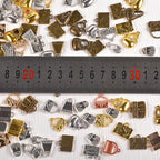 stino Metal Charms for Jewelry Making 100gram, Bulk Tibetan Silver & Gold Plated Trinkets for Earring Necklace Jewelry Making and Findings - color: Handbag Glod Silver