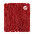 Huskein 100 PCS Christmas Beads Bulk, 33" Valentines Day Beads Necklaces, Mardi Gras Beads Necklaces Bulk, Red Round Beads For Parade Carnival Accessories Party Supplies Favors - color: Red