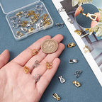 SUNNYCLUE 1 Box 40Pcs 2 Colors Clip-on Earring Converters Stainless Steel Clip on Earrings Components Gold Silver Dangle Ear Findings for Women Adult Jewelry Making DIY Crafts Supply - color: 40pcs 2 Colors Stainless Steel Clip-on Earring Converters