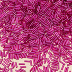 2000pcs Glass Bugle Beads, Tube Beads Bulk, Mini Long Tiny Small Waist Loose Spacer Embroidery Beaded for Bracelets Jewelry Making Sewing, Crafts, 2×6mm, Rose Pink - color: Rose Pink