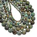 AD Beads Natural Gemstone Round Loose Beads 15" for Bracelet Necklace Earrings Jwelery Making Crafts DIY (4mm, African Turquoise) - color: African Turquoise, size: 4mm