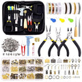 Glarks 1589Pcs Jewelry Making Kit, Jewelry Making Supplies Kit with Jewelry Making Tools, Jewelry Wires, Charms, Jewelry Findings for Jewelry Making, Repair and Beading - size: 1488pcs