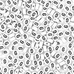 300Pcs Letter Beads G 4X7mm White Alphabet Beads Acrylic Round Shape Loose Beads for Name Bracelets Necklaces Key Chains DIY Jewelry Making (G) - color: Black, size: G