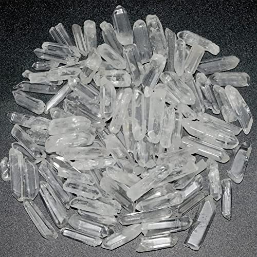 0.45lb Clear Quartz Crystal Points Natural Healing Crystals Tumbled Polished Bulk Stones for Meditation Yoga Chakra Reiki Balancing Crystal Therapy Gemstones Crystals 0.39"-1.18” - color: 0.39"-1.18”, size: 0.45 Pound