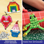 Made By Me Ultimate Bead Pets by Horizon Group USA, Bead Pets Crafts for Kids, Includes Over 1400 Beads, Cording, Keychains & Carabiner Clips, Design Templates, Storage Cases & More - style: Ultimate Bead Pets