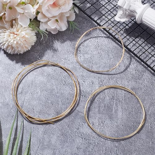 WEBEEDY 6 Pcs 9.8FT Jewelry Solder Wire 20/18/15 Gauge Brass Copper Metal Soldering Wire for Gold Silver Welding Jewelry Making Craft Christmas Decoration, 0.8/1.0/1.5mm
