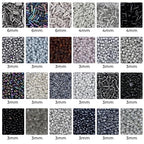 ZHIYUXI 7500Pcs Black Glass Seed Beads Kit for Jewelry Making with Bugle Tube Bead 24 Colors Waist Embroidery Beads for DIY Bracelet Necklace Making Craft Beading Kit - color: F-Black