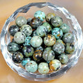 AD Beads Natural Gemstone Round Spacer Loose Beads (6mm 100pcs, African Turquoise) - color: African Turquoise, size: 6mm 100pcs