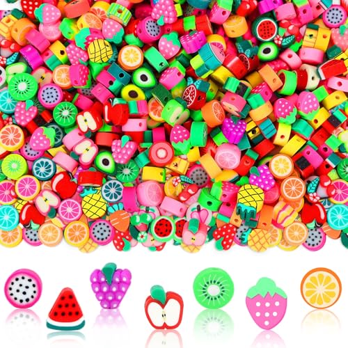 Fruits Polymer Clay Beads - color: Fruit Color