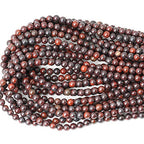 60PCS 6mm Natural Brecciated Jasper Round Loose Beads for Jewelry Making DIY Bracelet Necklace Materials 1 Strand 15" - color: Brecciated Jasper, size: 6mm