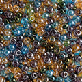 John Bead Czech Glass Seed Bead/Pony Bead 6/0 (100g) Mix Crystal Multi Luster Beads for DIY Arts Crafts Jewelry Bracelets Necklaces Earrings Making - color: Crystal Luster Mix