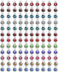 BetterJonny 120 Pieces Crystal Birthstone Charms Beads, 12 Colors Round Crystal Charm with Rings Handmade Jewelry Pendants for Jewelry Necklace Bracelet Earring Making - color: （#A）Silver Round