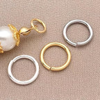 300PCs Stainless Steel Jump Rings for Jewelry Making, 4mm 5mm 6mm 7mm, Earring Bracelet Necklace Finding & Supplies (Stainless Steel) - color: White Gold