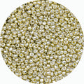 8/0 Glass Seed Beads Bulk, Bright Gold 3mm Tiny Round Craft Seed Bead, Small Mini Pony Beads for Jewelry Making Bracelet Necklace Wrist Beading Weaving Supplies, 2500pcs - color: Bright Gold