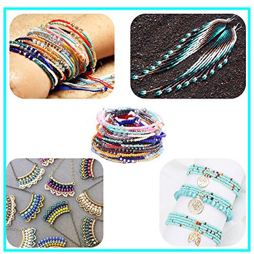 Size 12/0 Crafts Glass Seed Beads 2mm Transparent Silver Beads for Jewelry Making (Total About 100g About 12000pcs) - color: Transparent with Silver Lined, size: 2mm