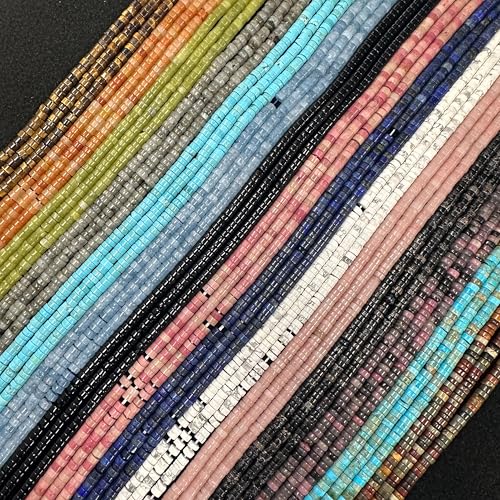 170 Pcs 2x4mm Black Onyx Agate Onix Bead Flat Heishi Disc Spacer Beads for Bracelets Jewelry Making Crafts - color: Black Onyx, size: 2x4mm