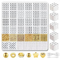 2080 Pcs White Round Letter Beads with Gold Spacers for Bracelets & Keychains, Alphabet Beads Kit with Accessories DIY Crafts for Women & Girls - color: A2#White Gold