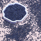 2mm Glass Seed Beads Bulk, Gunmetal Black 12/0 Tiny Round Seed Bead, Small Mini Pony Craft Beads for Bracelet Necklace Wrist Jewelry Making Beading Weaving DIY Crafts Supplies - color: Gunmetal Black