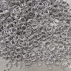 1000 pcs Stainless Steel Split Rings Jump Rings Connector Rings for Jewelry Making Necklaces Bracelet Earrings Keychain DIY Craft (12603-6mm) - size: 6mm