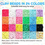 iumulinrui Friendship Bracelet Kit Concert Bracelets Merch, 5200 Pcs Clay Beads Bracelet Making Kit Tricolor Letter Bead, Jewelry Set with Pendant, DIY Craft Gifts Suitable for Beginners (Blue) - color: Blue