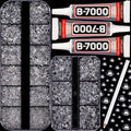 7500Pcs Transparent Clear Rhinestones Flatback with b7000 Glue for Crafts Clothing Crafting Shoes Tumblers Cups Jeans Bedazzling, Resin Rinestones Gems Flat Back Crystals Diamonds 2-5mm - color: Transparent 2-5mm, size: Small Pack + 3pcs Glue