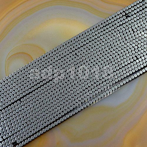 AD Beads Natural Hematite Gemstone Faceted Square Cube Loose Beads 16" 2x2mm 4x4mm (4x4mm, Metallic Black Hematite) - color: Metallic Black Hematite, size: 4x4mm