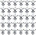 AUEAR, Antique Silver Angel Charms Pendants for DIY Jewelry Making Necklace Bracelet - color: Silver, size: 100 Pack