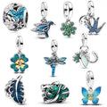 10 Pack Silver Charms,CZ Pendant Charms for Bracelets and Necklaces, DIY Jewelry Accessories,Jewelry Charm Set for Women Wife Gift.Birthday Gift - style: set51