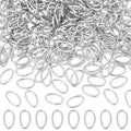 UNICRAFTALE 300 Pcs Stainless Steel Open Jump Rings 10x6mm Oval Jump Rings Open Rings for Jewelry Making DIY Craft Earring Bracelet Pendant Choker Jewelry Making Findings and Key Ring Chain - size: 10mm