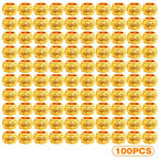 100pcs Bright Golden Rondelle Spacer Beads European Large Hole Tube Column Loose Accessories for DIY Bracelet Necklace Jewelry Making, Hole: 4.5 mm - color: Bright Golden