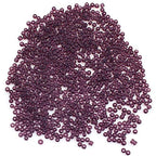 Perlin Glass Seed Beads 3mm 8/0 Round Mini Small Pony Beads 3300pcs for Making Earrings Bracelets Pendants Waist Jewelry DIY Handmade Transparent Color Kit (Amethyst) - color: Amethyst