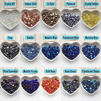 INSPIRELLE 10mm Star Beads 300pcs Electroplated Crystal Glass Spacer Beads for Jewelry Bracelet Necklace Making