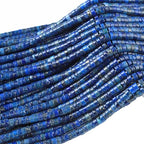 2x4MM 150PCS Lapis Lazuli Tube Cylinder Rondelle Abacus Disk Spacer Loose Beads for Jewelry Making - color: Lapis Lazuli, size: 2x4mm cylindrical