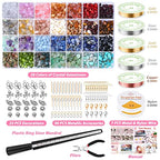 selizo Ring Making Kit with Crystal Beads, 28 Colors Crystal Jewelry Making Kit with Crystals, Jewelry Wire, Pliers and Earring Making Supplies for Jewelry Making