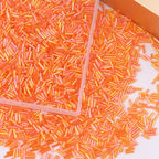 4000 Pcs Tangerine Orange Glass Bugle Beads, 2 x 7 mm Embroidery Beads, Small Long Tube Seed Beads for Embroidery Craft Jewelry Making - color: Tangerine Orange