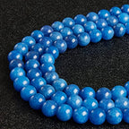 100pcs 6mm Kyanite Beads Natural Gemstone Beads Round Loose Beads for Jewelry Making - color: Kyanite, size: 6mm