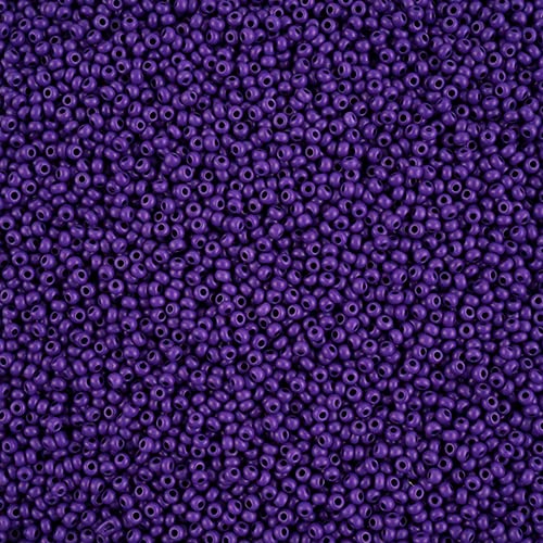 John Bead Czech Glass Seed Beads 11/0 Terra Intensive Purple Matte, 23 Grams of DIY Jewelry Making Beads Preciosa (Jablonex) - color: Purple Matte