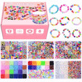 BBita Christmas Gift Set,10000PCS Polymer Clay Beads Bracelet Making kit, Cute Fun Beads Fruit Flower Animal Cake Butterfly Heart Beads Charms for Jewelry Making DIY Accessories for Children Girls - color: G1#Gift Set