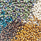 INSPIRELLE 180 Pieces Porcelain Beads Chinese NOT-Round Ceramic Beads 8mm for Handmade Jewelry Making Bracelets Necklace Making, Variable Glaze - color: Variable Glaze