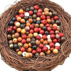 8mm Massive Beads Natural Wooden Rosewood Round Loose Beads Jewelry Making Handmade Craft with Thread 200 PCS(Mixed Wood, 8mm) - color: Mixed Woods, size: 8mm