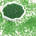 8/0 Glass Seed Beads Bulk, Green Transparent 3mm Tiny Round Craft Seed Bead, Small Mini Pony Beads for Jewelry Making Bracelet Necklace Wrist Beading Weaving Supplies, 2500pcs - color: Green Transparent