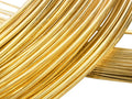 Solid 18 K Yellow Gold, Round Wire, 30 Gauge,1 Foot, Dead Soft