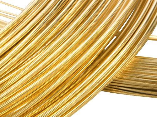 Solid 18 K Yellow Gold, Round Wire, 30 Gauge,1 Foot, Dead Soft