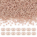 Craftdady 11/0 Metallic Gold Round Glass Seed Beads 2.3mm Tiny Round Ball Loose Pony Spacer Beads About 5300Pcs for Jewelry Making Hole: 1mm - color: Metallic Gold, 2.3mm