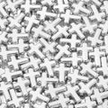 300pcs Cross Beads 12 * 16mm Silver Cross Bead Crosses Spacer Beads Bulk for DIY Crafting Necklace Bracelet Jewelry Making Keychain (Silver) - color: silver